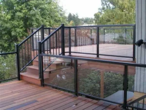 glass railing for deck